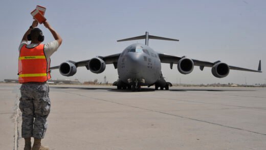 Airmen Turn Cargo Plane Into Passenger Plane