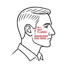 Male Standards Sideburns